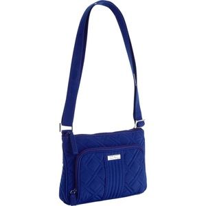 Vera Bradley Little Hipster Cobalt Blue Crossbody Shoulder Bag NWT